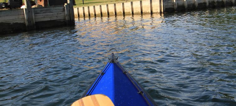 Kayak pliant Narak 460 en navigation