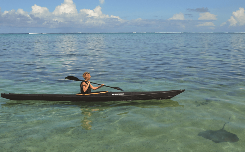 Kayak pliant Nautiraid Narak 550 sur la mer