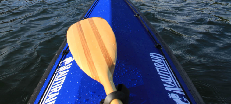 Kayak pliant Narak 460 en navigation